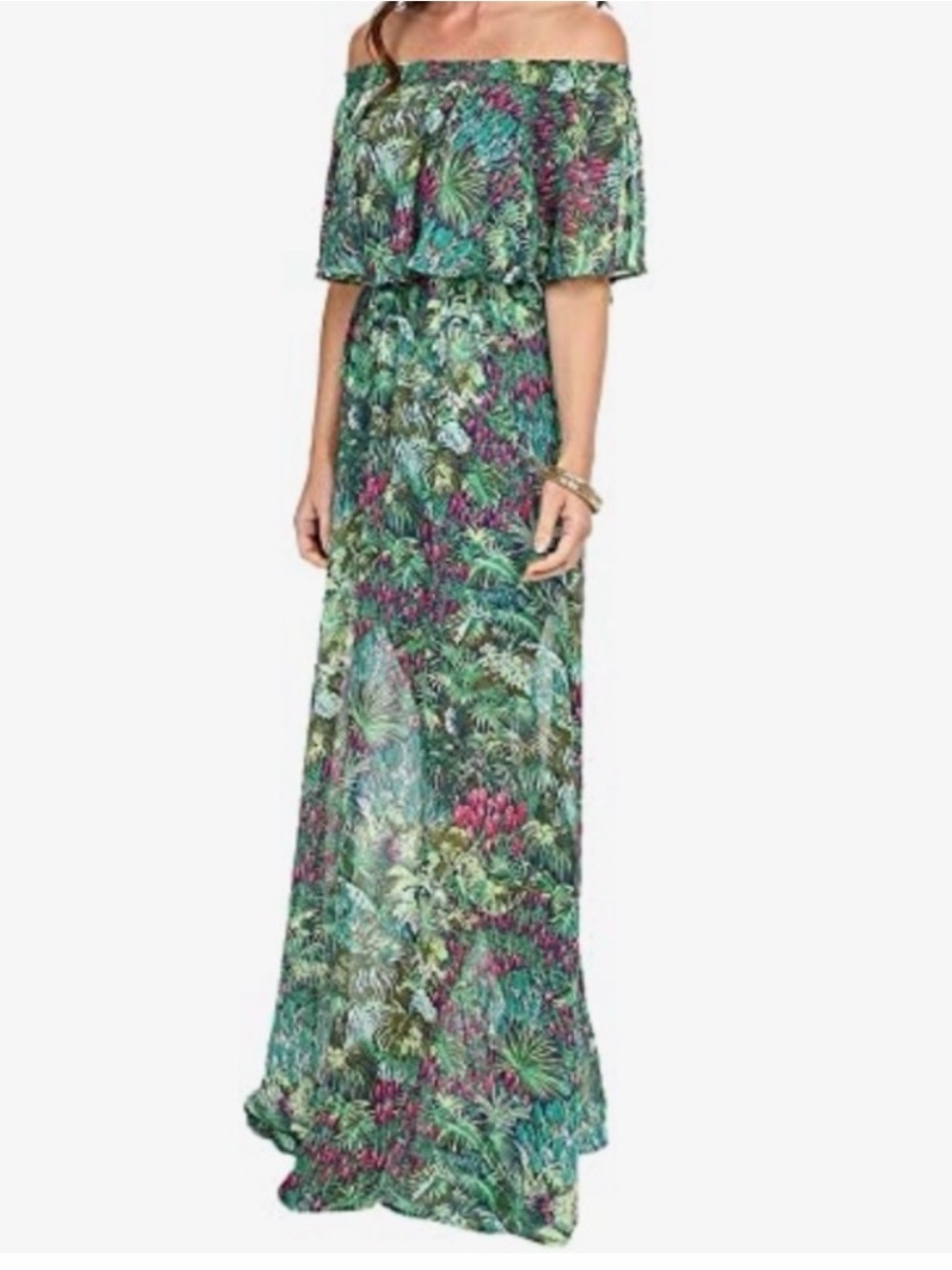 Show me your mumu hacienda maxi Dress rainforest cafe color